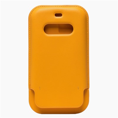 Чехол-конверт - SM001 кожаный SafeMag для "Apple iPhone 12 Pro Max" (повр. уп.) (golden orange)