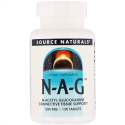 Source Naturals, N-A-G, 500 мг, 120 таблетки