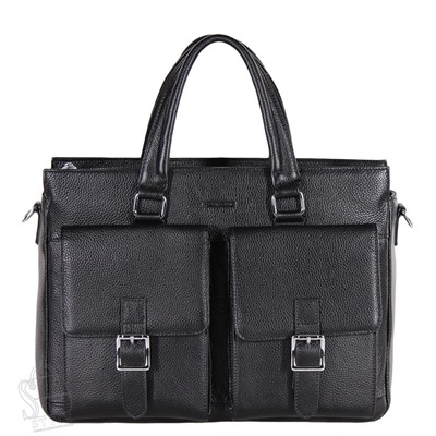 Портфель мужской кожаный 2093BSH black Heanbag