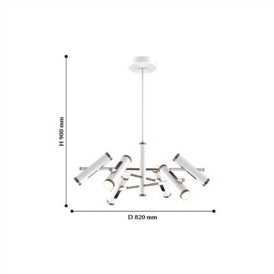 Подвесная люстра Duplex 2325-12P. ТМ Favourite