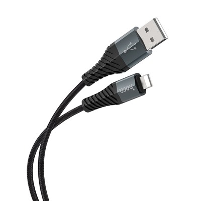Кабель USB - Apple lightning Hoco X38 Cool Charging  100см 2,4A  (black)