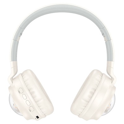 Bluetooth-наушники полноразмерные Hoco W50 Cute fun (milky white)