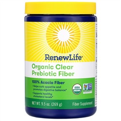 Renew Life, Organic Clear Prebiotic Fiber, 9.5 oz (269 g)