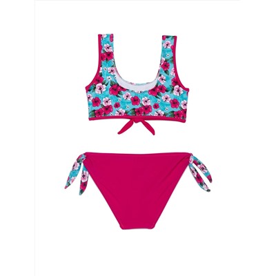Костюм купальный для девочек ESLI MILI Купальный костюм с цветочным рисунком