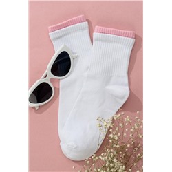 Носки женские Тактика комплект 2 пары (Белый(розовый борт))