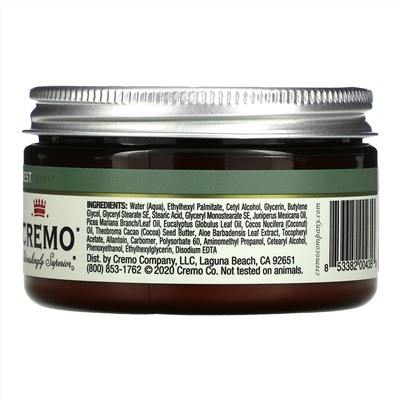 Cremo, All-In-One Beard & Scruff Cream, Cedar Forest, 4 oz (118 g)