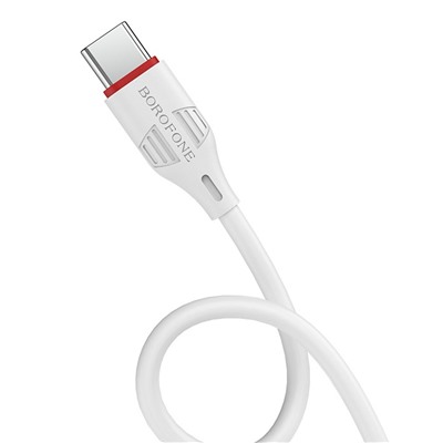 Кабель USB - Type-C Borofone BX17 Enjoy (повр. уп)  100см 2,4A  (white)