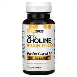 Natural Stacks, Acetyl-Choline Brain Food, 60 Vegetarian Capsules