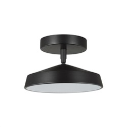 7656/12L MITRA LED SN Светильник пластик/белый/черный LED 12Вт 4000K D200 IP20 MIRA BLACK