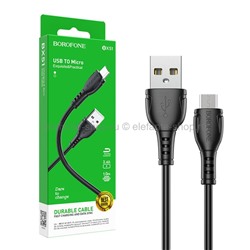 Кабель Borofone BX51 USB-A to Micro 1m Black (15)