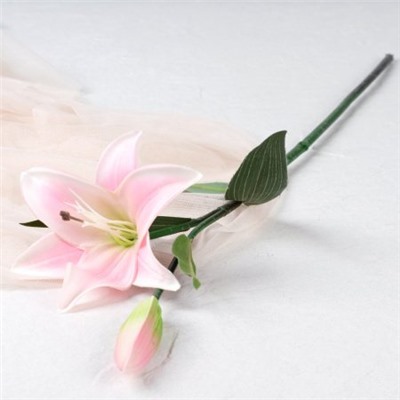 Цветок искусственный Лилия 65 см / J107 /уп 24/288/ латекс