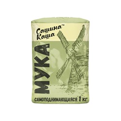 Мука "Сашина каша" пшеничная, самоподнимающаяся Эндакси, 1 кг