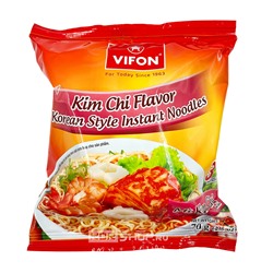 Пшеничная лапша б/п со вкусом кимчи Премиум Vifon, Вьетнам, 70 г