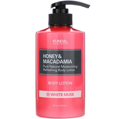 Kundal, Honey & Macadamia, Body Lotion, White Musk, 16.90 fl oz (500 ml)