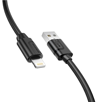 Кабель USB - Apple lightning Borofone BX55  100см 2,4A  (black)
