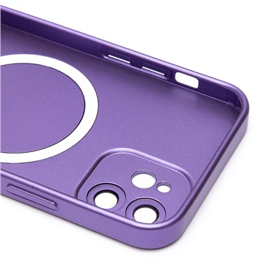 Чехол-накладка - SM020 Matte SafeMag для "Apple iPhone 12" (purple)