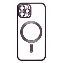 Чехол-накладка - SM027 SafeMag для "Apple iPhone 12 Pro" (dark violet)