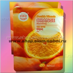Апельсиновая питательная тканевая маска для лица