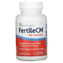 Fairhaven Health, FertileCM для женского здоровья, 90 капсул