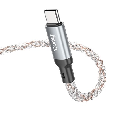 Кабель USB - Type-C Hoco U112   3A  (gray)