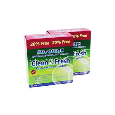 Порошок для ПММ "Clean&Fresh 1000 г 5 в 1