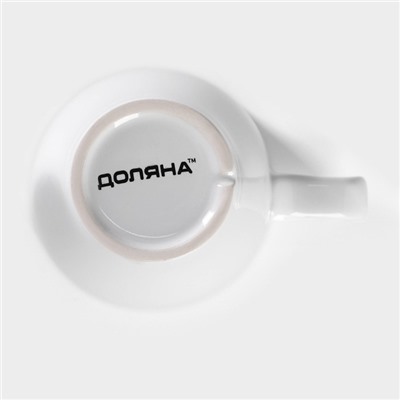 Набор кружек керамических Доляна Coffee break, 2 предмета: 300 мл, цвет белый
