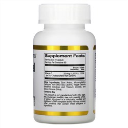 California Gold Nutrition, липосомальный витамин D3, 25 мкг (1000 МЕ), 60 растительных капсул