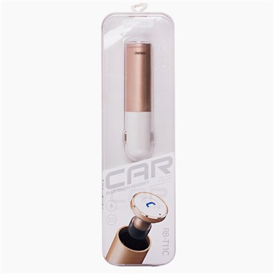 Bluetooth-гарнитура Remax RB-T11C АЗУ-2USB (5V/2.1A) Bluetooth headset (gold)