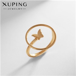 Кольцо XUPING бабочка, цвет золото, размер 18