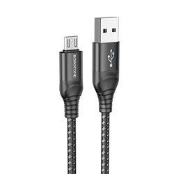 Кабель USB - micro USB Borofone BX56  100см 2,4A  (black)