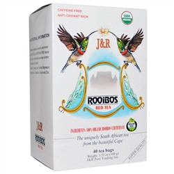 J&R Port Trading Co., Pure Rooibos Red Tea (Настоящий красный чай ройбуш), без кофеина, 40 чайных пакетиков, 100 г (3,53 унции)