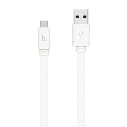 Кабель USB - Type-C Hoco X5 Bamboo  100см 3A  (white)