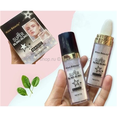 Хайлайтер с аппликатором Kiss Beauty Super Bling Bling Magic Colour Shine 9g (106)