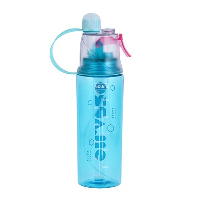 SILAPRO Бутылка спортивная с распылителем, 600 мл, 26х8х7см, AS, 3 цвета