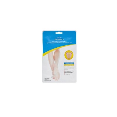 Jigott Vita Solution 12 Маска-носки с эффектом пилинга для ног 30мл