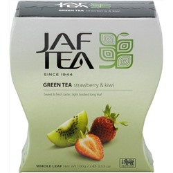 JAF TEA. Зеленый. Клубника-киви 100 гр. карт.пачка
