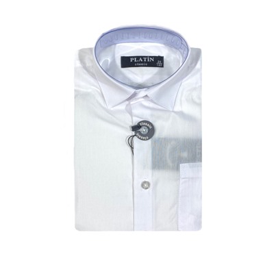 SS2936P1-CLK Рубашка для мальчика кор.рукав Platin (белая)
