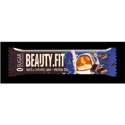 BeautyFit Натуральные низкоуглеводные батончики Орехи и карамель (15шт в уп) Штучно 60 г