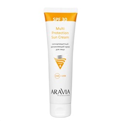 398834 ARAVIA Professional Солнцезащитный увлажняющий крем для лица Multi Protection Sun Cream SPF 30, 100 мл