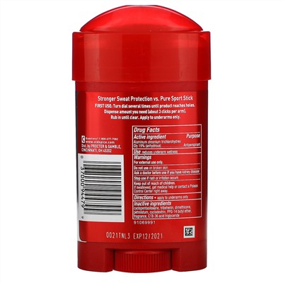 Old Spice, Pure Sport Plus, Extra Strong Anti-Perspirant/Deodorant, Soft Solid, 2.6 oz (73 g)