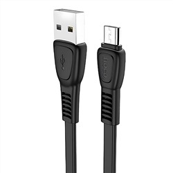 Кабель USB - micro USB Hoco X40 Noah Charging (повр. уп)  100см 2,4A  (black)