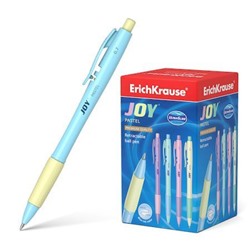 Ручка автоматическая шариковая 0.7мм 55394 Ultra Glide Technology JOY Pastel синяя Erich Krause
