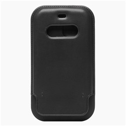 Чехол-конверт - SM001 кожаный SafeMag для "Apple iPhone 12 Pro Max" (black)