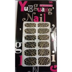 Наклейки для ногтей Yueguang Nail polish леопардовые