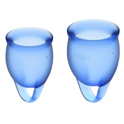 Набор синих менструальных чаш Feel confident Menstrual Cup