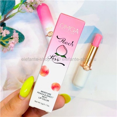 Бальзам для губ с персиком OMGA Peach Kiss, 3 гр