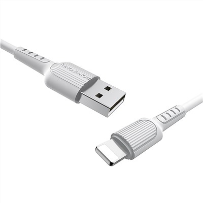 Кабель USB - Apple lightning Borofone BX16 Easy  100см 2A  (white)