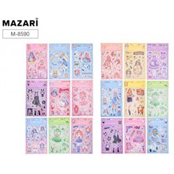 Декоративные наклейки 11,5х19 см 18 дизайнов M-8590 Mazari