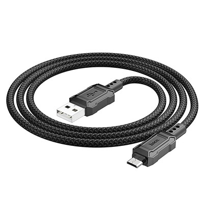 Кабель USB - micro USB Hoco X94 Leader  100см 2,4A  (black)