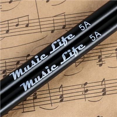 Барабанные палочки Music Life, 5А, клён, черные